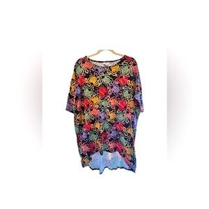 LulaRoe Irma Tunic- Multi Colored octopus- size Small